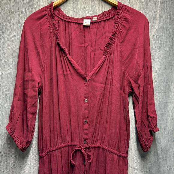 GAP Rich Burgundy Dress size medium - Picture 5 of 8